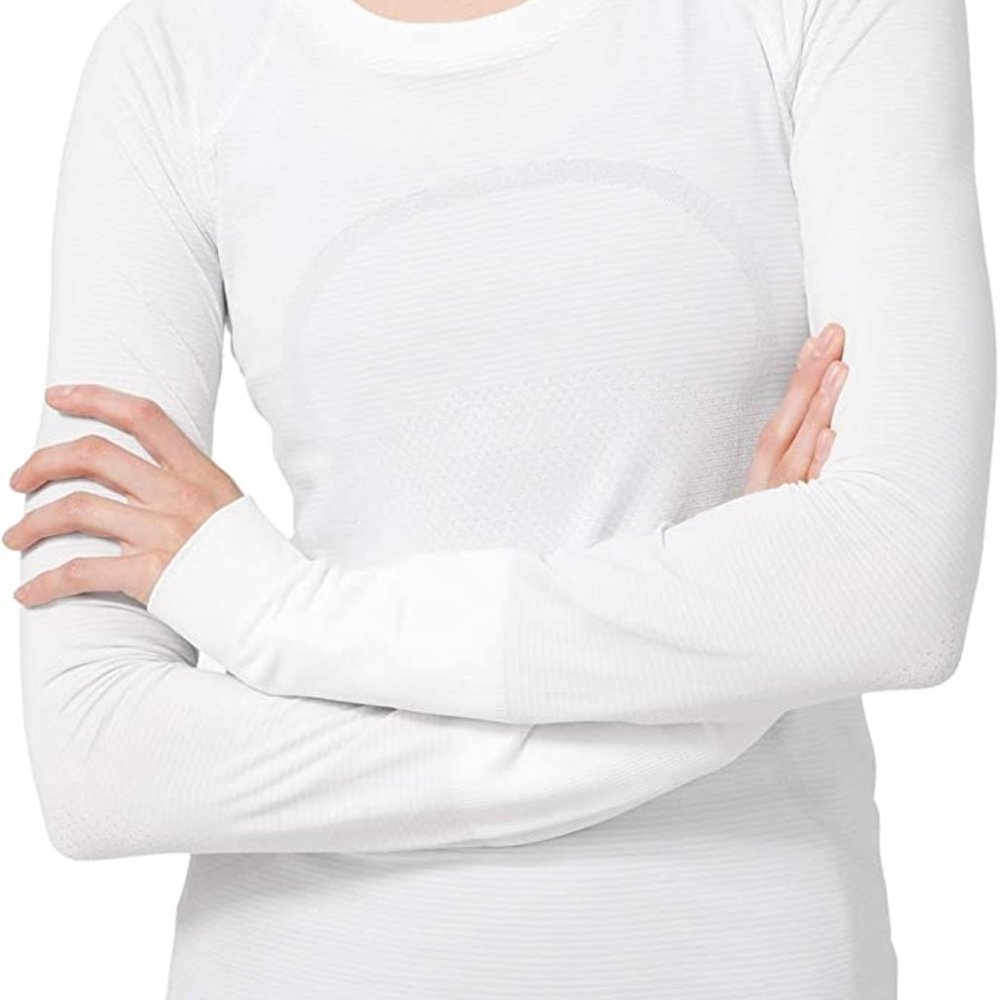 Lululemon Swiftly Tech Long Sleeve Crew white Size 4